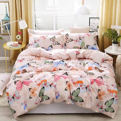 Linge de lit country, élégant et doux avec motif papillon