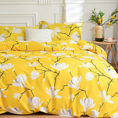 Parure de lit douce et chic en magnolia pastoral