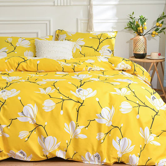 Parure de lit douce et chic en magnolia pastoral