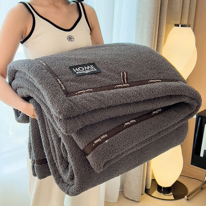 Couverture polaire moelleuse au style simple