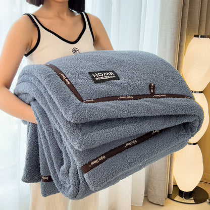 Couverture polaire moelleuse au style simple