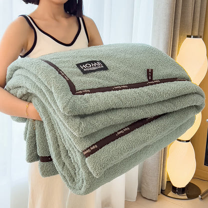 Couverture polaire moelleuse au style simple