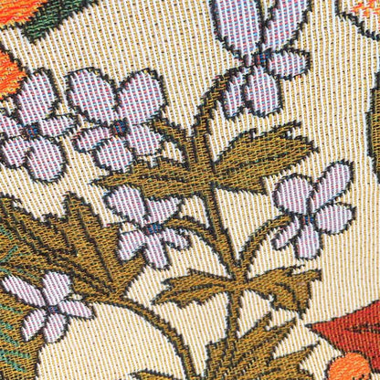 Couverture tapisserie à fleurs colorées