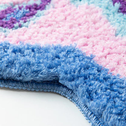 Tapis antidérapant en forme de papillon pour filles