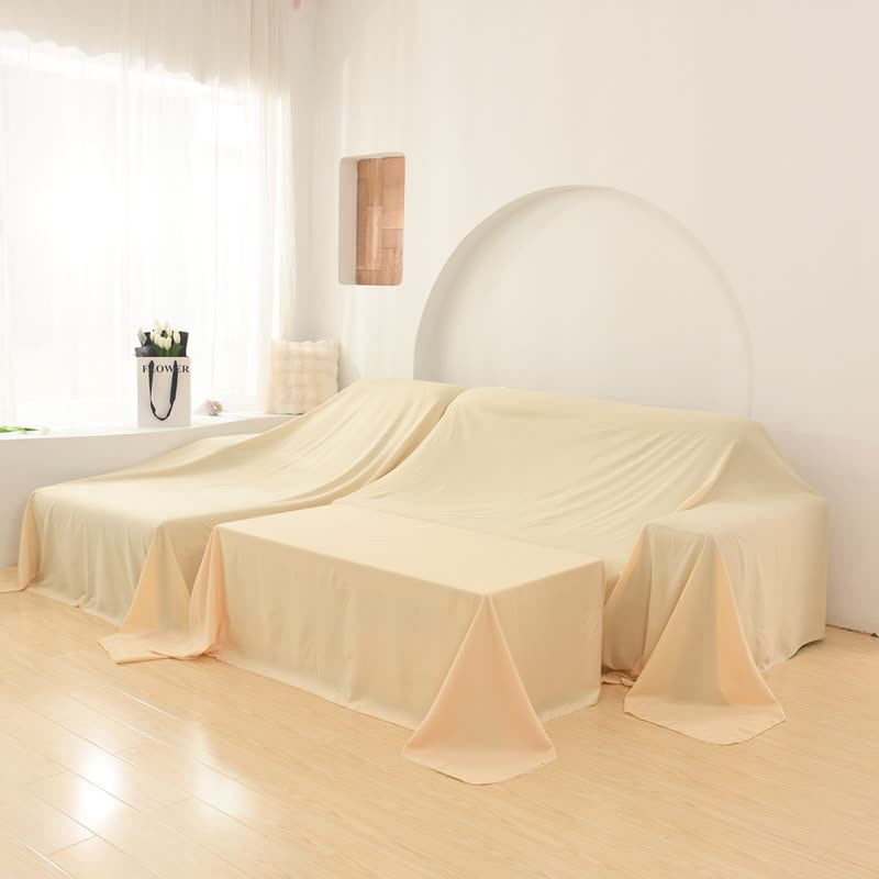 Housse anti-poussière de couleur unie pour meubles