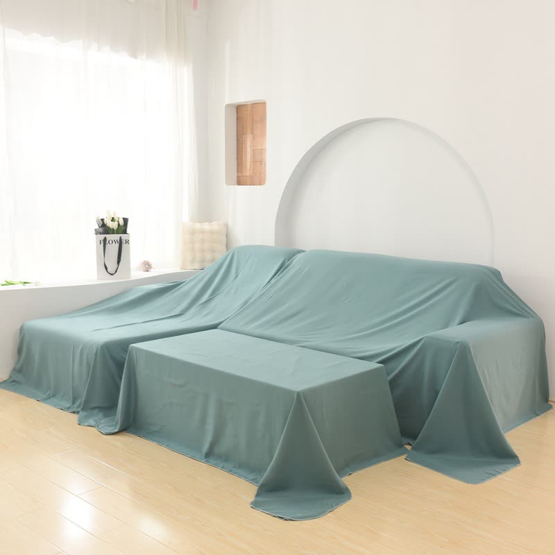 Housse anti-poussière de couleur unie pour meubles