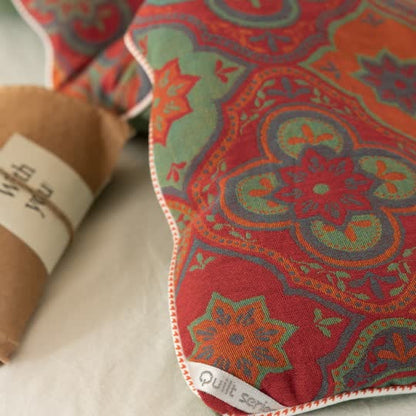 Couette douce en gaze de coton jacquard vintage