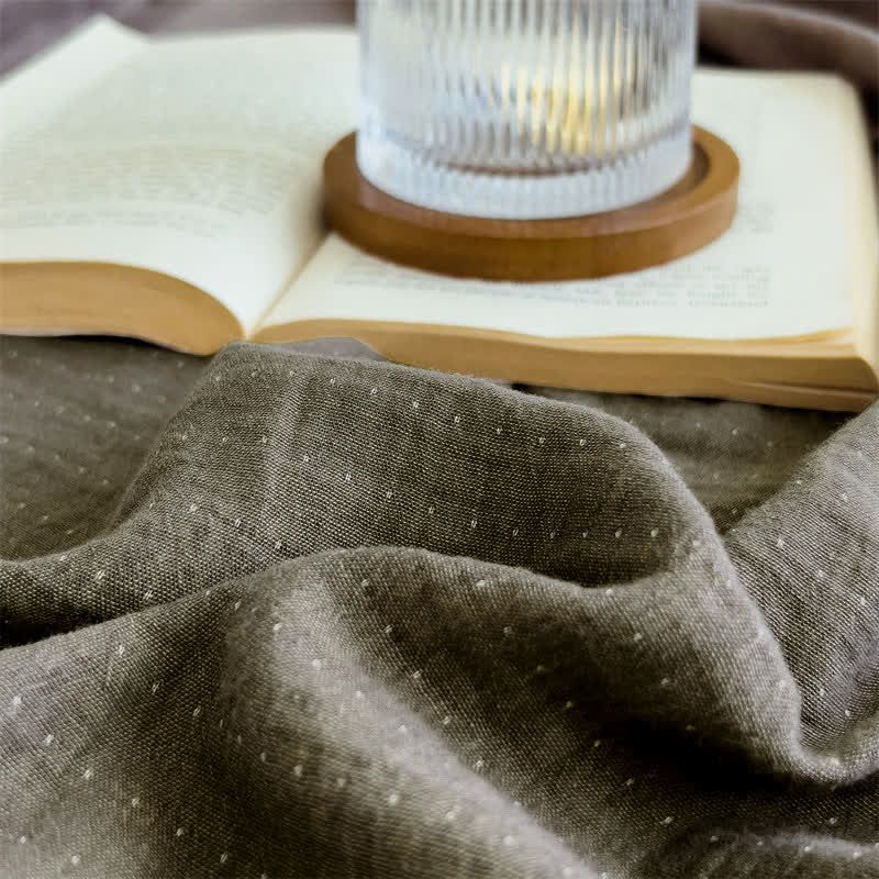 Drap-housse en gaze de coton uni