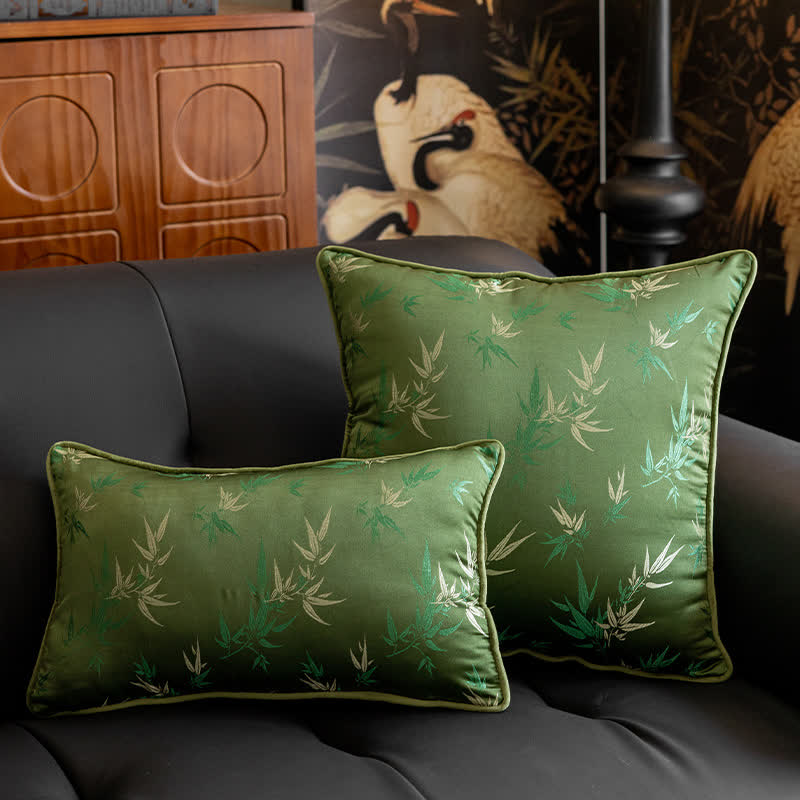 Housse de coussin en bambou de style pastoral élégant