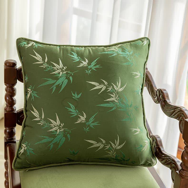 Housse de coussin en bambou de style pastoral élégant