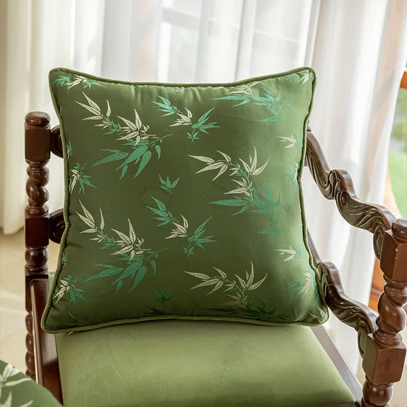 Housse de coussin en bambou de style pastoral élégant