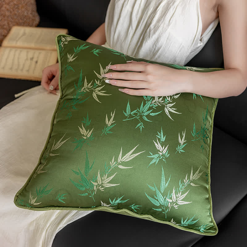 Housse de coussin en bambou de style pastoral élégant
