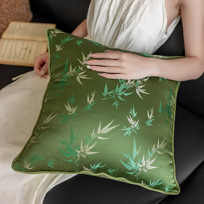Housse de coussin en bambou de style pastoral élégant