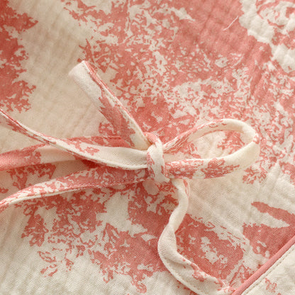 Ensemble pyjama kimono en gaze de coton rafraîchissant
