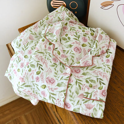 Refresh – Ensemble pyjama en gaze de coton rose