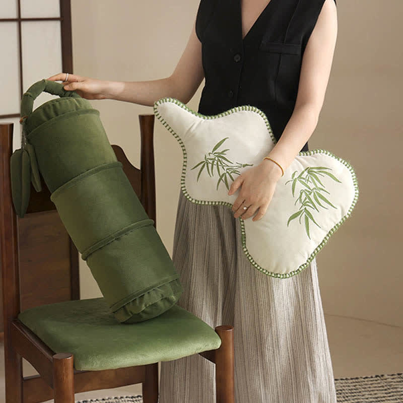 Coussin lombaire luxueux en forme de citrouille rustique
