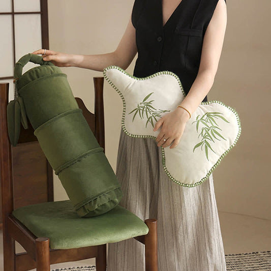 Coussin lombaire luxueux en forme de citrouille rustique