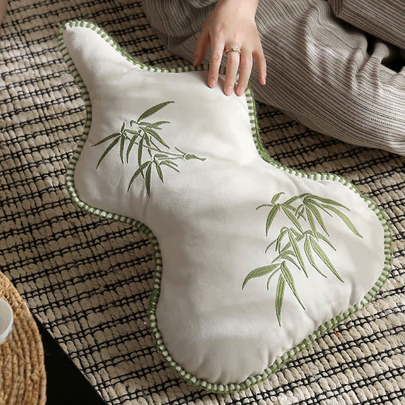 Coussin lombaire luxueux en forme de citrouille rustique