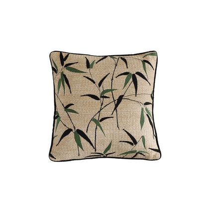 Housse de coussin décorative luxueuse en bambou de style pastoral