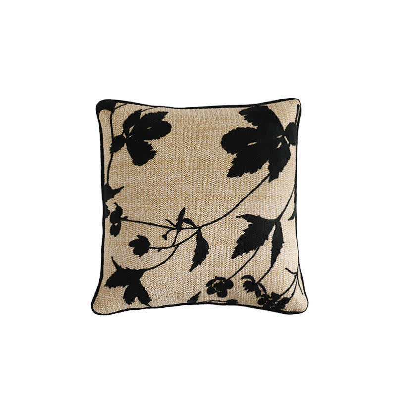 Housse de coussin décorative luxueuse en bambou de style pastoral