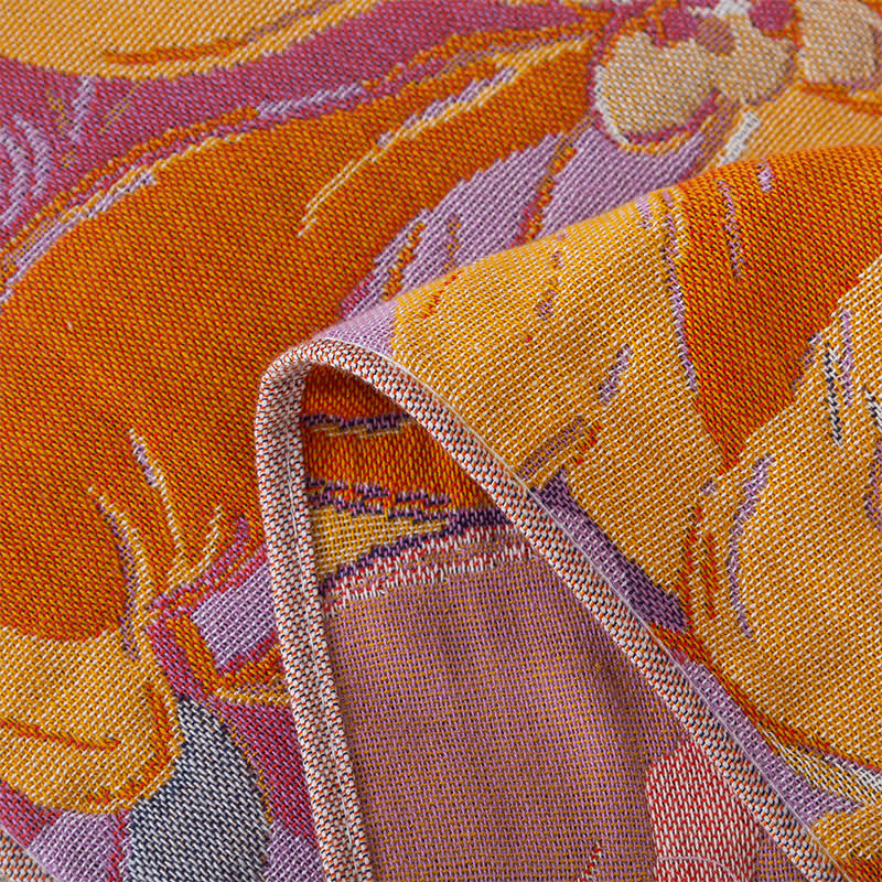 Serviette douce et absorbante en gaze de coton à motif floral
