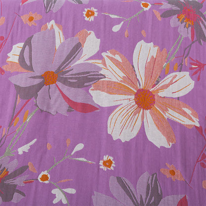 Serviette en gaze de coton douce avec motif floral vintage