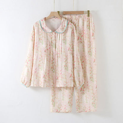 Ensemble de vêtements de nuit rembourrés en fibre de bambou à motif floral