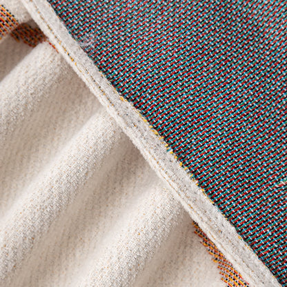 Housse de canapé en chenille rustique et antidérapante avec motif citrouille
