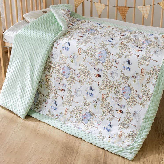 Couverture bébé en coton moelleux de style campagnard