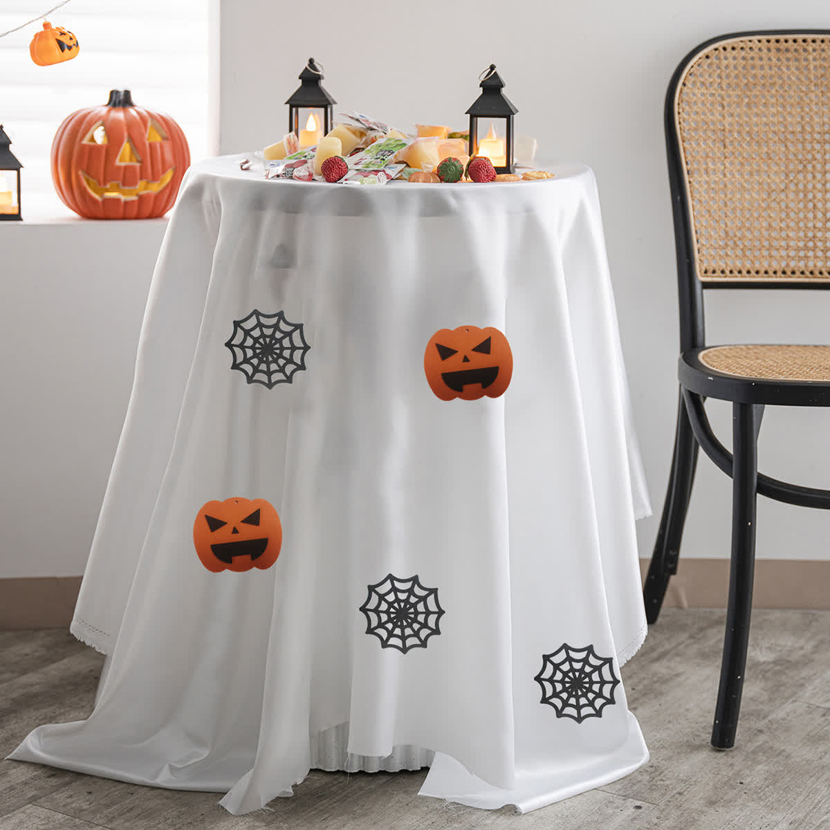 Nappe pour les fêtes d'Halloween avec une ambiance festive