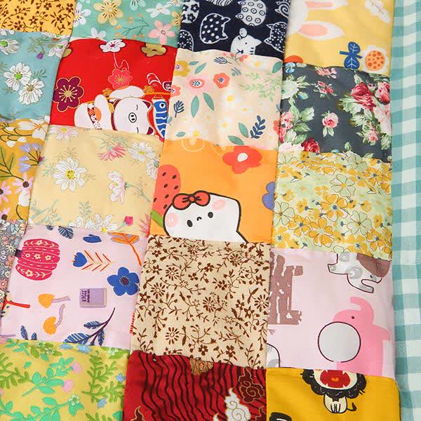 Couverture bébé patchwork en pur coton à motif à carreaux