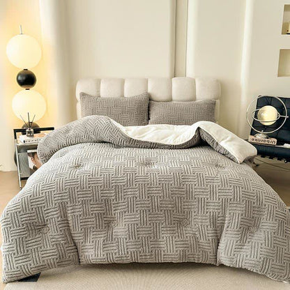 Couverture polaire moelleuse, épaisse et chaude, pour l'hiver.