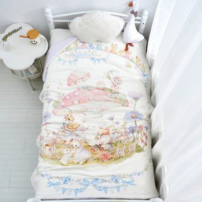 Couverture en coton pour bébé/enfant Mushroom Manor
