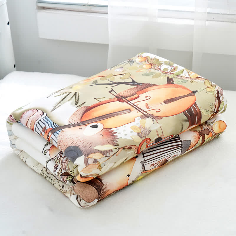 Couverture chaude en coton pour bébé avec motif de conte de fées