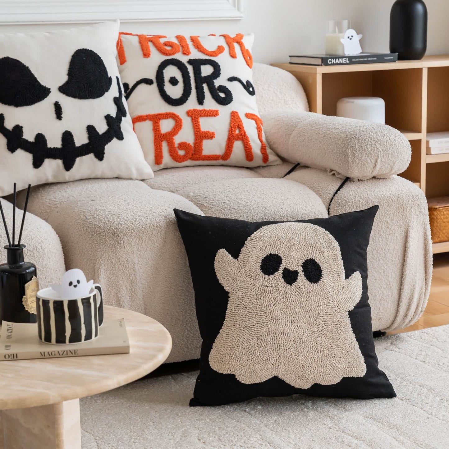 Taie d'oreiller moderne d'Halloween