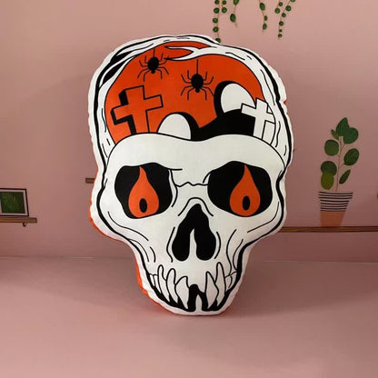 Coussin lombaire monstre citrouille d'Halloween
