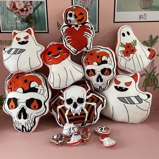 Coussin lombaire monstre citrouille d'Halloween