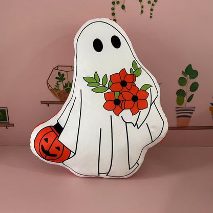 Coussin lombaire monstre citrouille d'Halloween
