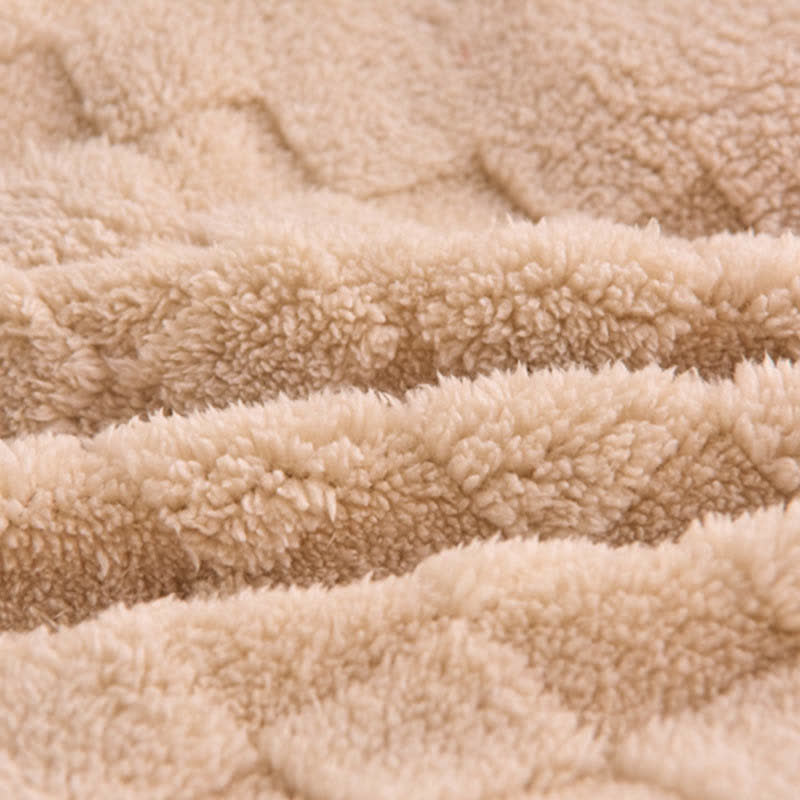 Couverture d'hiver chaude en sherpa avec âme matelassée - image 11