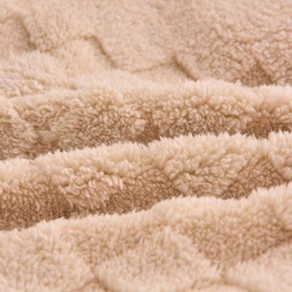 Couverture d'hiver chaude en sherpa avec âme matelassée - image 11