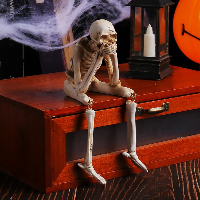 Décoration artisanale de squelette d'Halloween