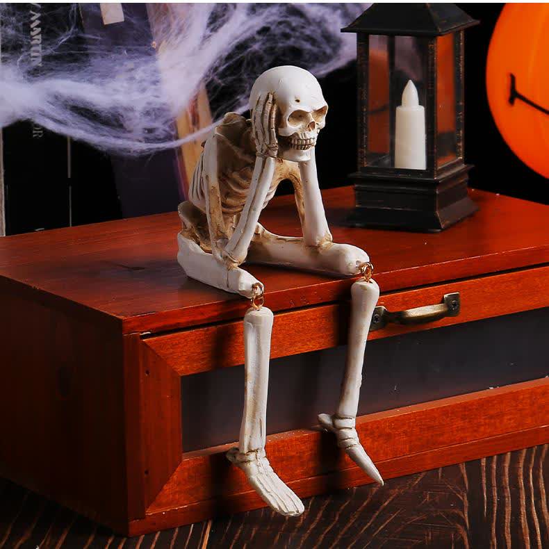 Décoration artisanale de squelette d'Halloween