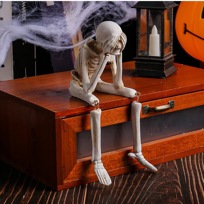 Décoration artisanale de squelette d'Halloween