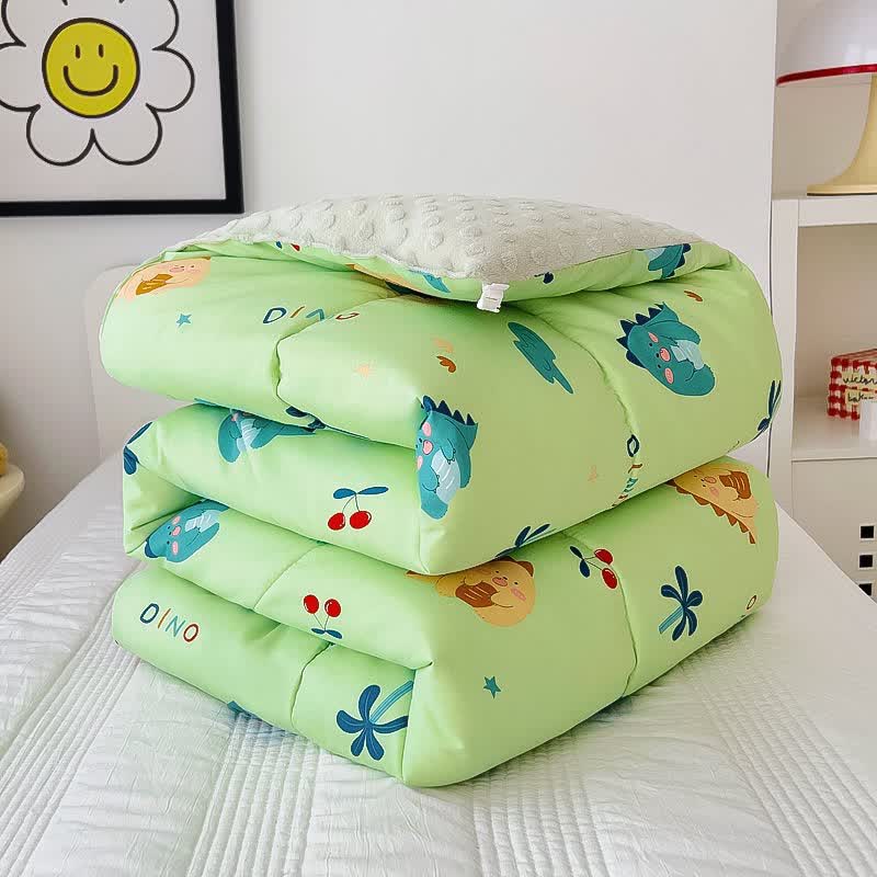 Couverture d'hiver pour tout-petits en coton avec un joli dinosaure