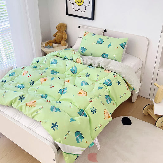 Couverture d'hiver pour tout-petits en coton avec un joli dinosaure