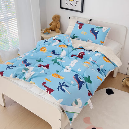 Couverture en coton mignonne et moelleuse pour les tout-petits avec un motif animalier