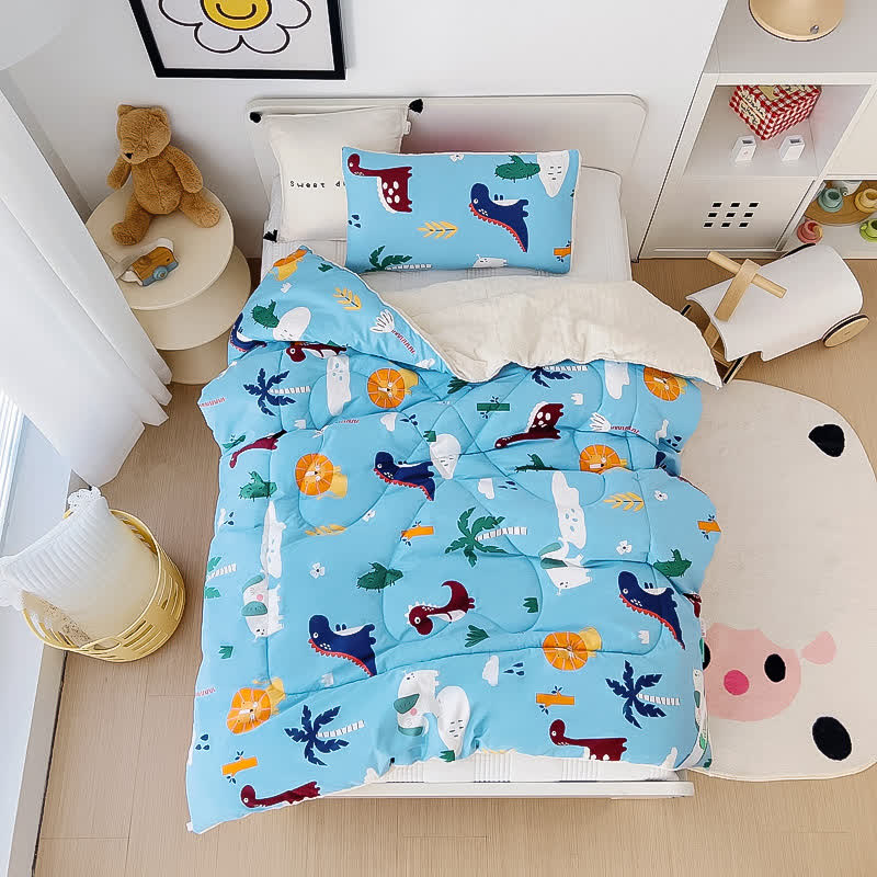 Couverture en coton mignonne et moelleuse pour les tout-petits avec un motif animalier