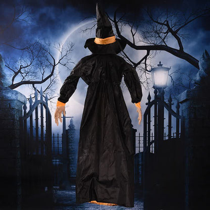 Jouet sonore lumineux en forme de fantôme de sorcière d'Halloween