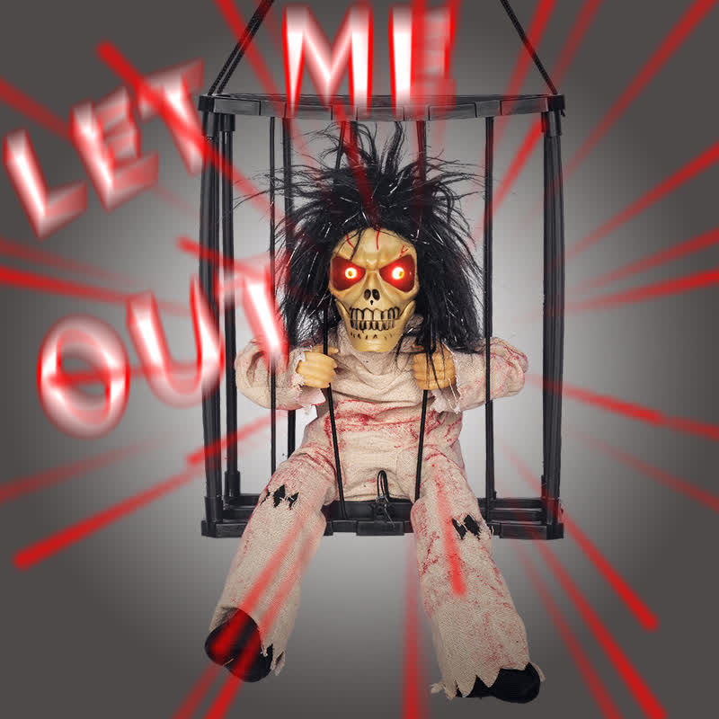 Ornement suspendu fantôme lumineux d'Halloween