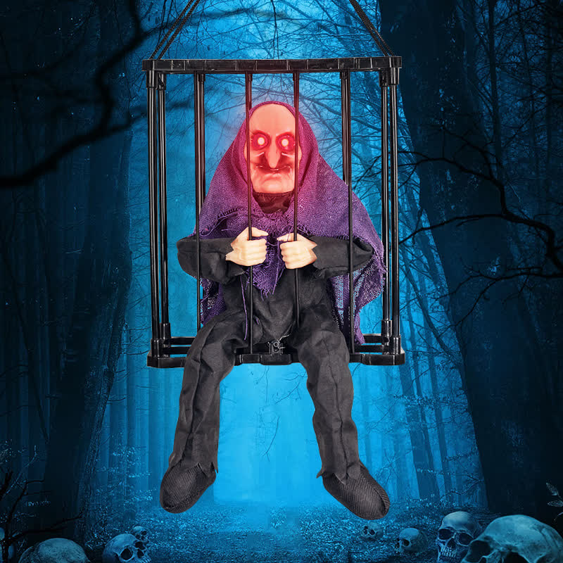 Ornement suspendu fantôme lumineux d'Halloween